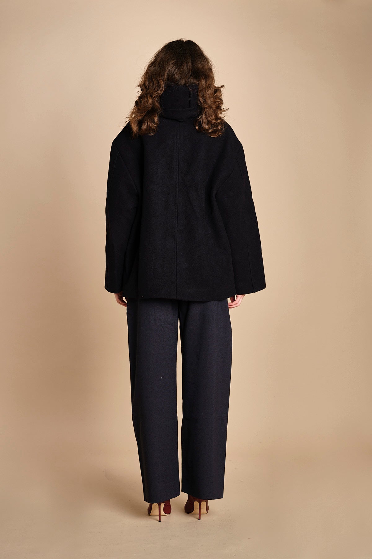 giaccone con zip e cappuccio ETNA 1673 DARK NAVY studio nicholson 