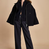 giaccone con zip e cappuccio ETNA 1673 DARK NAVY studio nicholson 