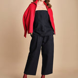 pantalone in cotone double FELLINI SNW DARKEST NAVY studio nicholson 