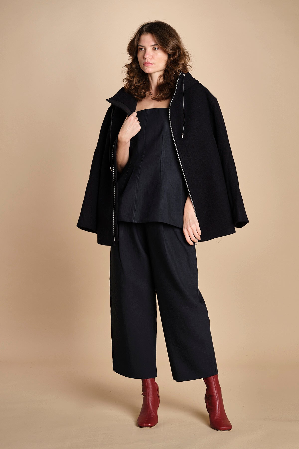 pantalone in cotone double FELLINI SNW DARKEST NAVY studio nicholson 