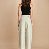 pantalone in cotone double FELLINI SNW SNW634 BIANCO studio nicholson 