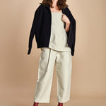 pantalone in cotone double FELLINI SNW SNW634 BIANCO studio nicholson 