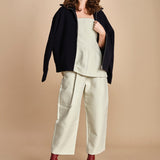 pantalone in cotone double FELLINI SNW SNW634 BIANCO studio nicholson 
