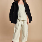 pantalone in cotone double FELLINI SNW SNW634 BIANCO studio nicholson 