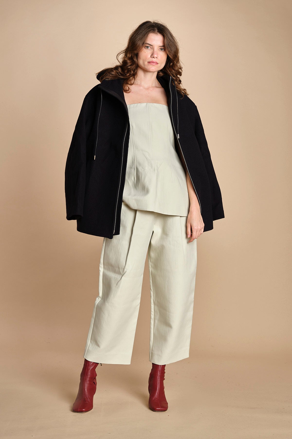 pantalone in cotone double FELLINI SNW SNW634 BIANCO studio nicholson 