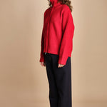 maglia a coste con la zip SANDOS CRIMSON studio nicholson 