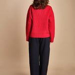 maglia a coste con la zip SANDOS CRIMSON studio nicholson 