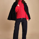 maglia a coste con la zip SANDOS CRIMSON studio nicholson 