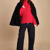 maglia a coste con la zip SANDOS CRIMSON studio nicholson 