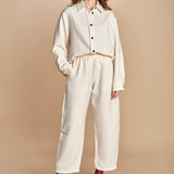 camicia double SANTINI SNW CHALK studio nicholson 