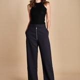 pantalone con zip TROUVI SNW DARKEST NAVY studio nicholson 