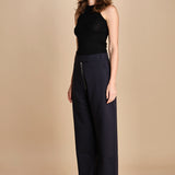 pantalone con zip TROUVI SNW DARKEST NAVY studio nicholson 