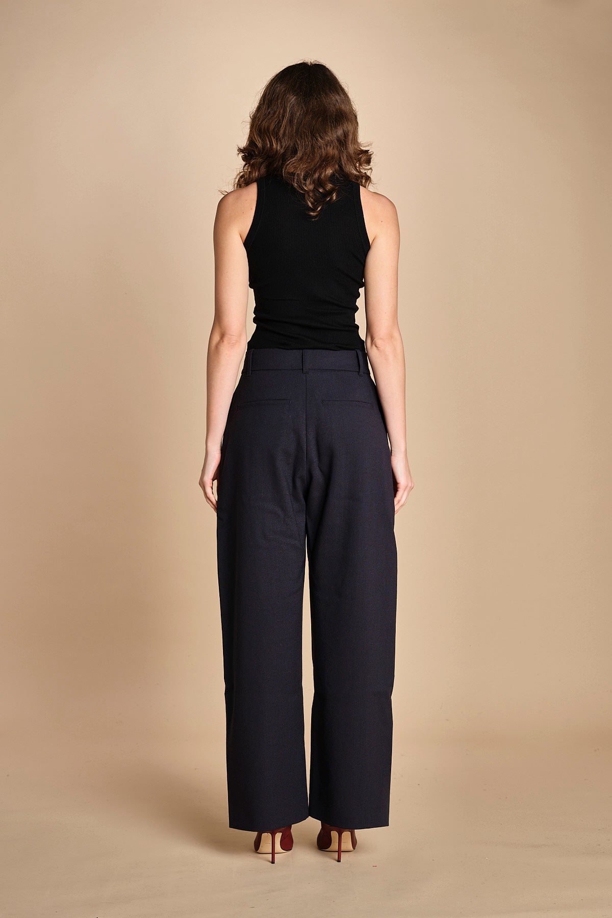 pantalone con zip TROUVI SNW DARKEST NAVY studio nicholson 