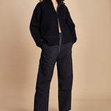 pantalone con zip TROUVI SNW DARKEST NAVY studio nicholson 