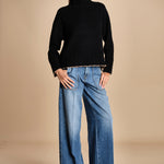 maglia dolcevita over SAMANTHA NERO CAMMELLO tenne' 