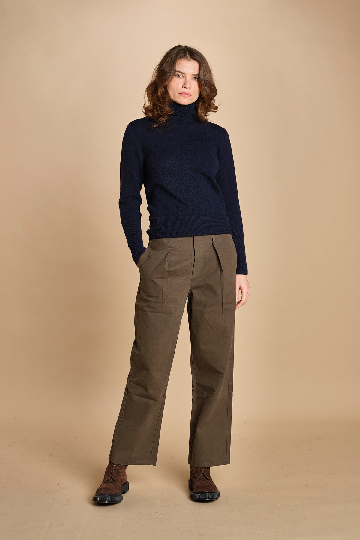 pantalone militare. B098966 DUSTY MOSS the GREAT 