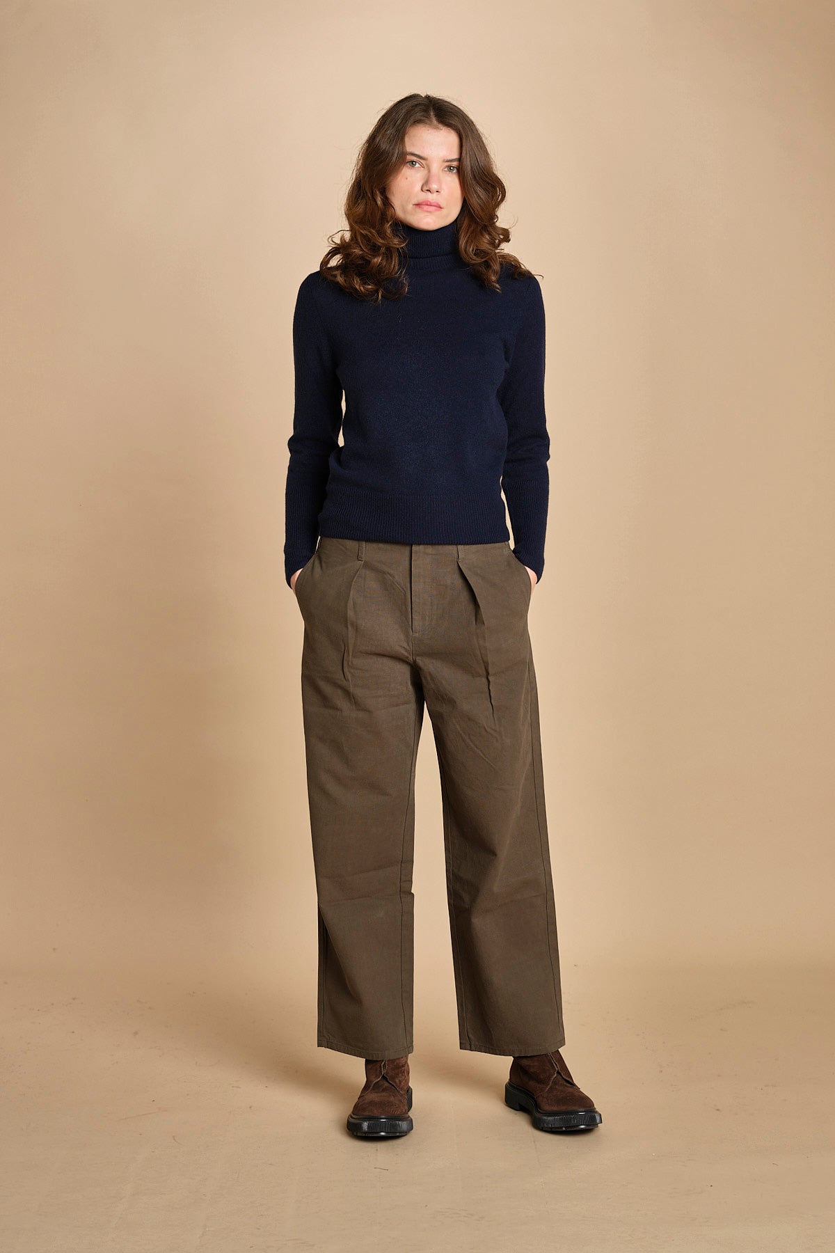 pantalone militare. B098966 DUSTY MOSS the GREAT 