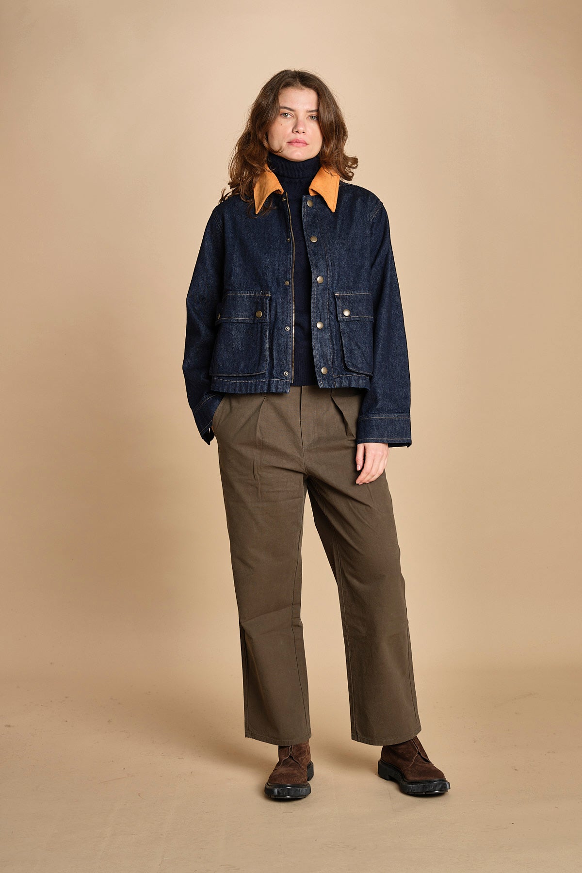 pantalone militare. B098966 DUSTY MOSS the GREAT 