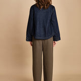 giubbino in denim. J423B912 MIDNIGHT RINSE MIDRI the GREAT 