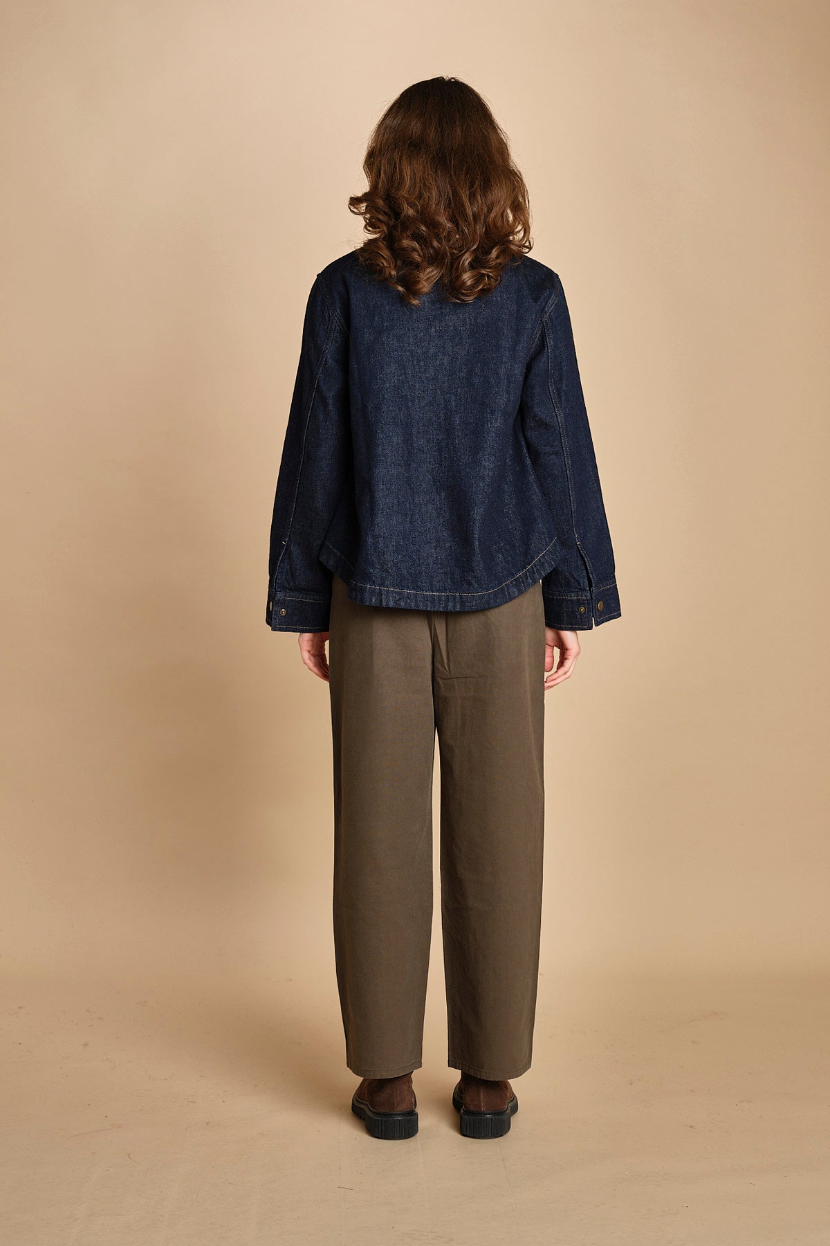 giubbino in denim. J423B912 MIDNIGHT RINSE MIDRI the GREAT 