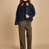 giubbino in denim. J423B912 MIDNIGHT RINSE MIDRI the GREAT 