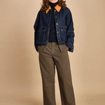 giubbino in denim. J423B912 MIDNIGHT RINSE MIDRI the GREAT 
