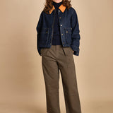 giubbino in denim. J423B912 MIDNIGHT RINSE MIDRI the GREAT 