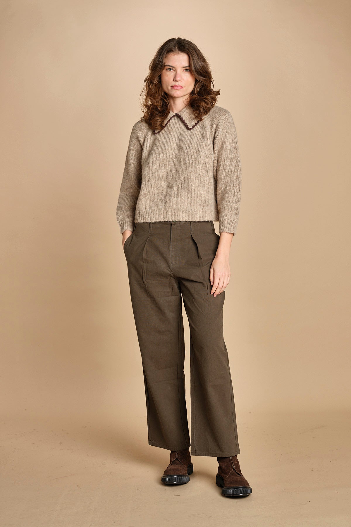 maglia con colletto. S483753 OAT the GREAT 