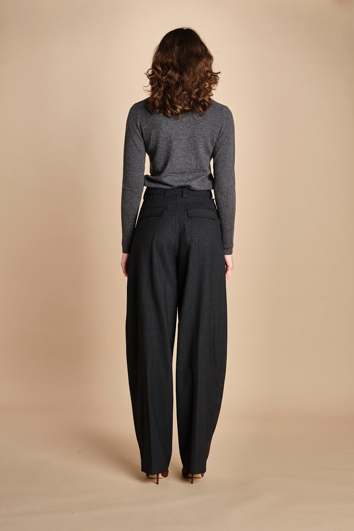 pantalone largo stretto sul fondo CARA TLW03116W0206ABTPB BLACKBOARD T0037 the latest 