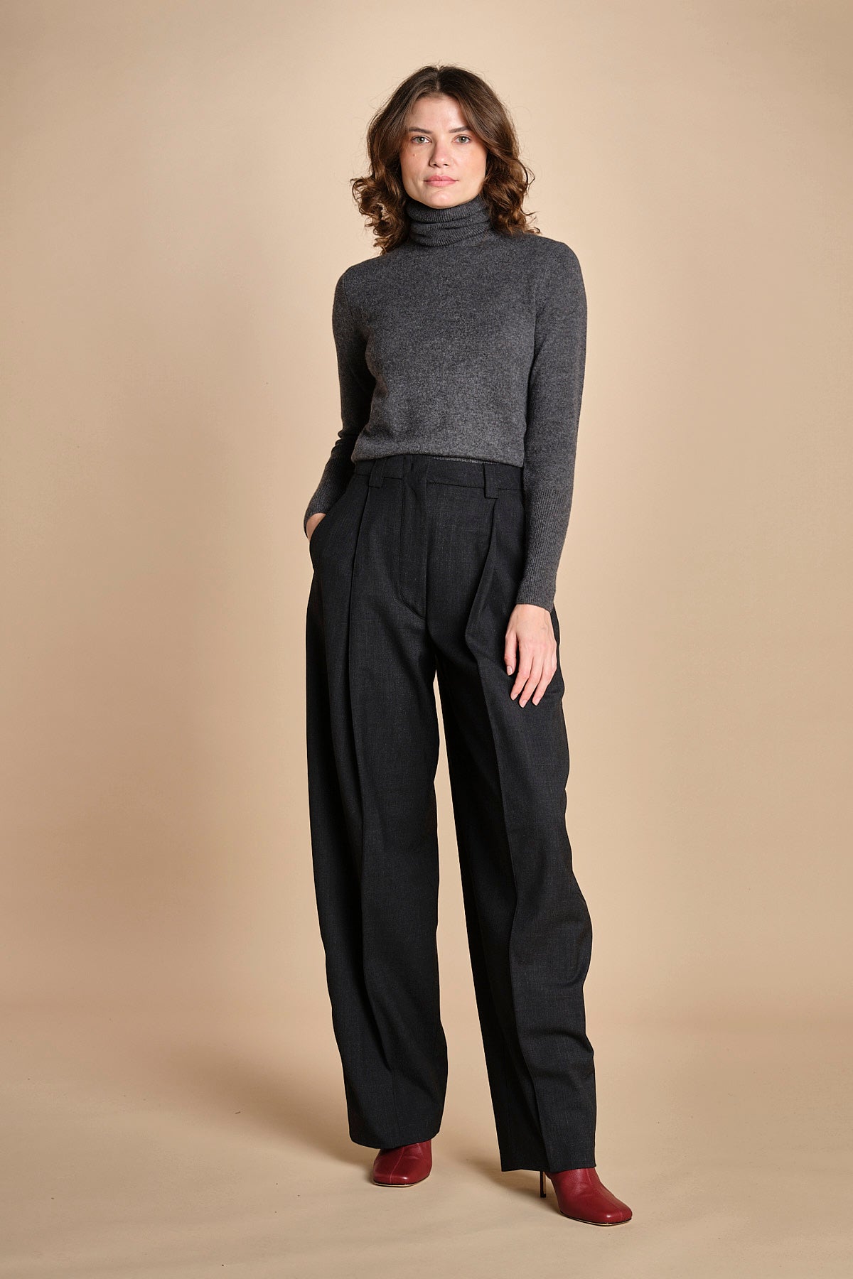 pantalone largo stretto sul fondo CARA TLW03116W0206ABTPB BLACKBOARD T0037 the latest 