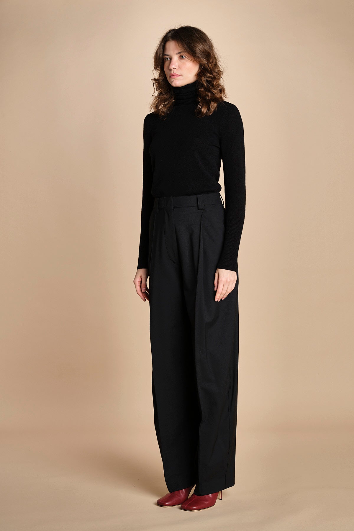 pantalone largo stretto sul fondo CARA TLW03116W0206ABTPB BLACK T0002 the latest 