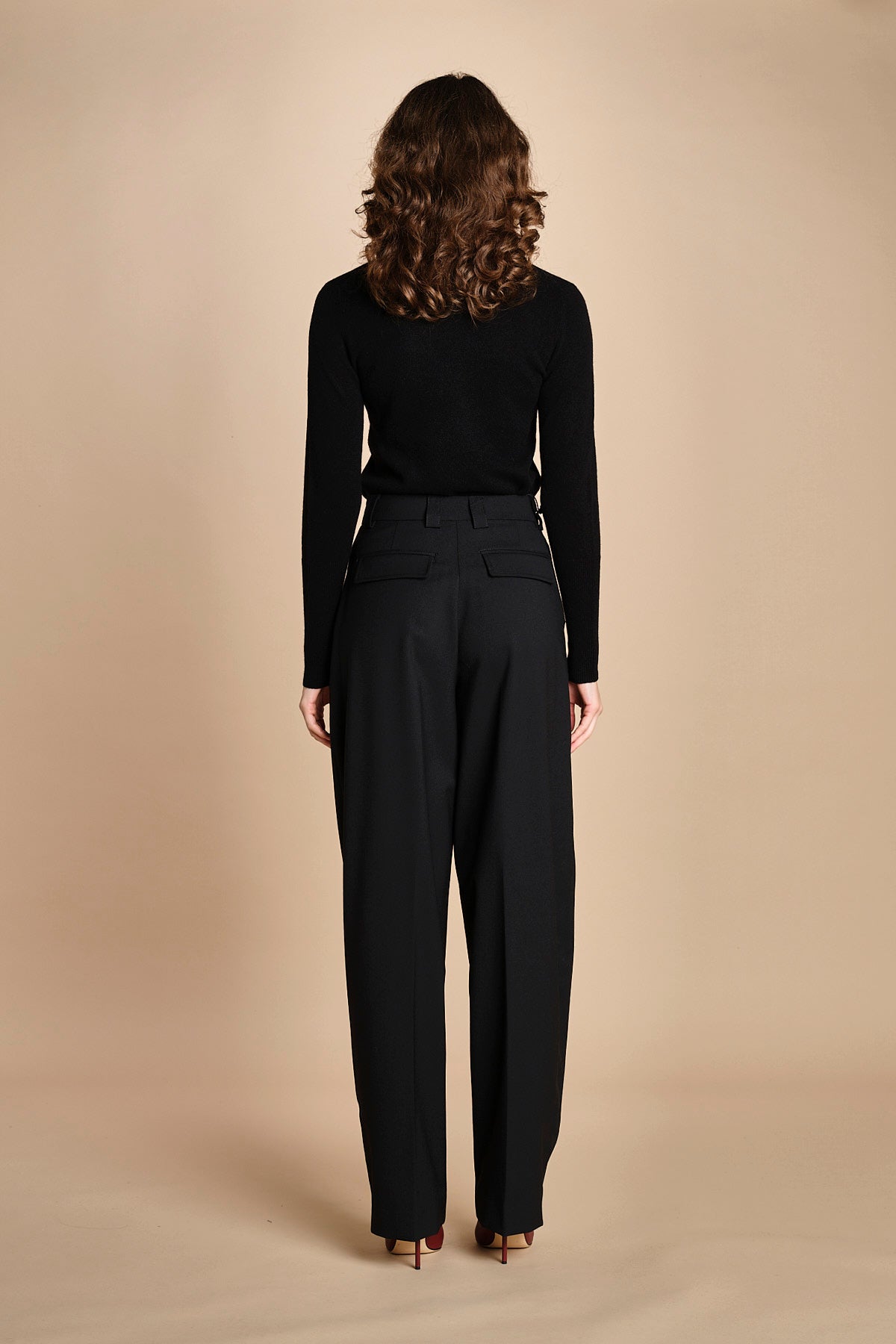 pantalone largo stretto sul fondo CARA TLW03116W0206ABTPB BLACK T0002 the latest 