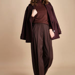 pantalone largo stretto sul fondo CARA TLW03116W0206ABTPB BROWN T0215 the latest 