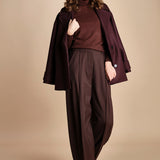pantalone largo stretto sul fondo CARA TLW03116W0206ABTPB BROWN T0215 the latest 