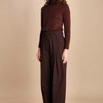 pantalone largo stretto sul fondo CARA TLW03116W0206ABTPB BROWN T0215 the latest 