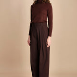 pantalone largo stretto sul fondo CARA TLW03116W0206ABTPB BROWN T0215 the latest 