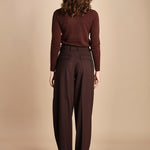 pantalone largo stretto sul fondo CARA TLW03116W0206ABTPB BROWN T0215 the latest 