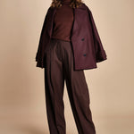 pantalone largo stretto sul fondo CARA TLW03116W0206ABTPB BROWN T0215 the latest 