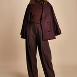 pantalone largo stretto sul fondo CARA TLW03116W0206ABTPB BROWN T0215 the latest 