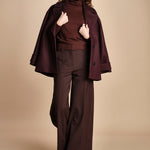 pantalone palazzo ALMA TLWC3101W0206ABTPB BROWN T0215 the latest 