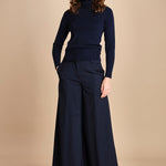 pantalone palazzo ALMA TLWC3101W0206ABTPB NIGHT BLUE T0457 the latest 