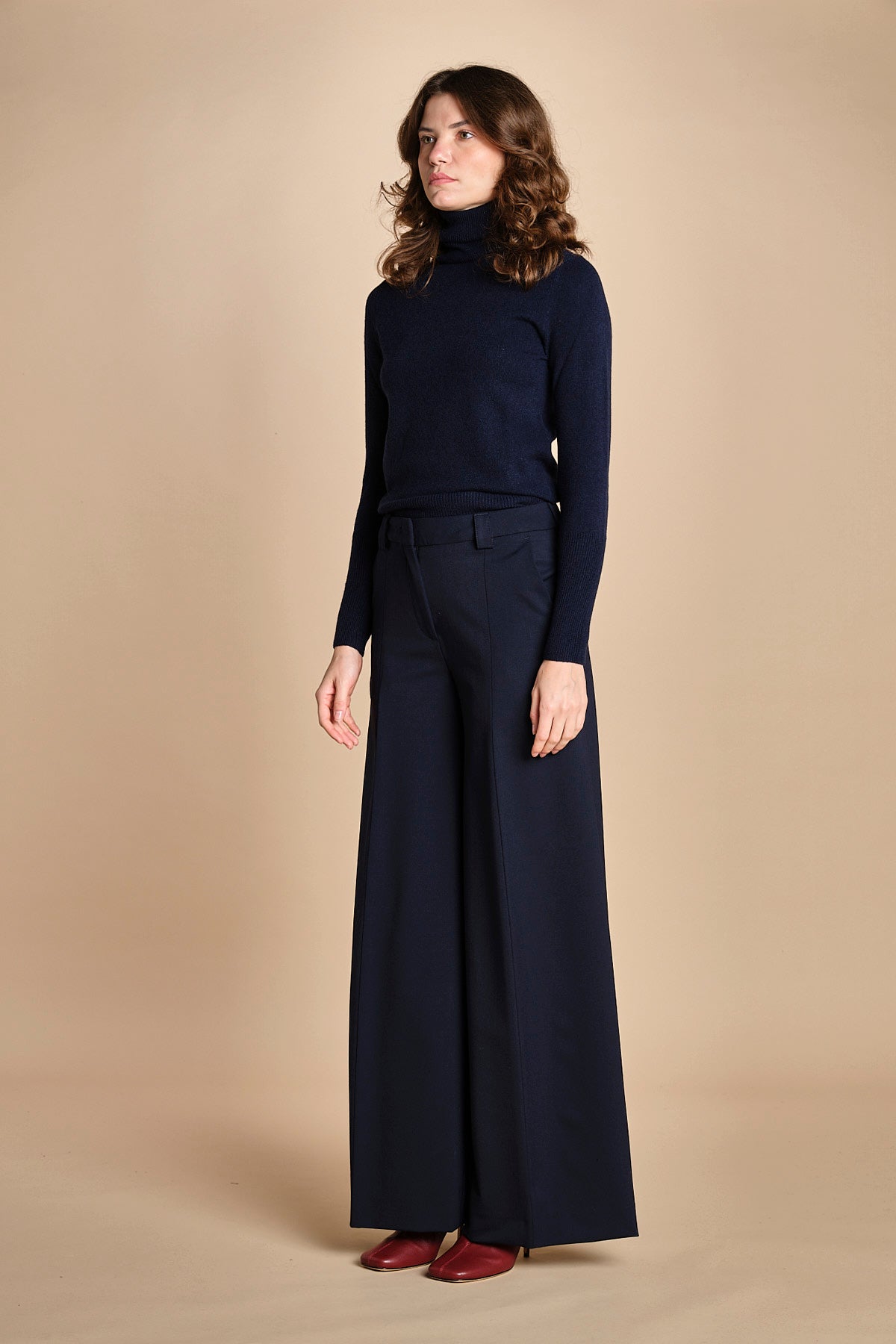 pantalone palazzo ALMA TLWC3101W0206ABTPB NIGHT BLUE T0457 the latest 