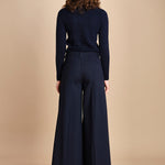 pantalone palazzo ALMA TLWC3101W0206ABTPB NIGHT BLUE T0457 the latest 