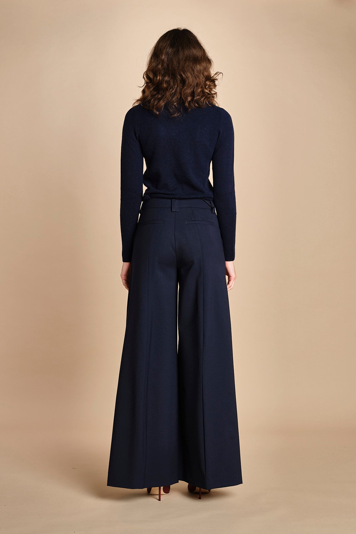 pantalone palazzo ALMA TLWC3101W0206ABTPB NIGHT BLUE T0457 the latest 