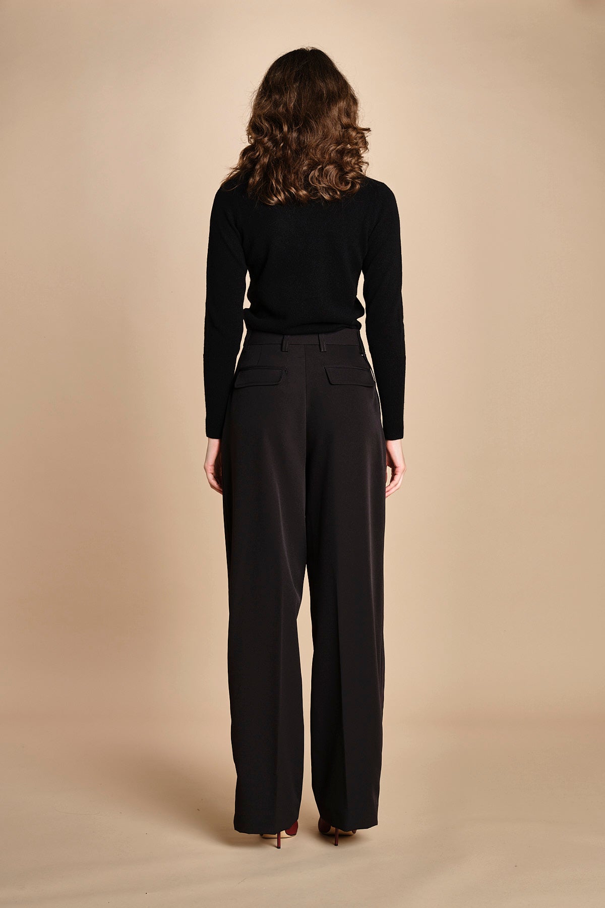 pantalone pinces bistretch AXEL  TLWC3104J0094ABTPB BLACK T00002 the latest 