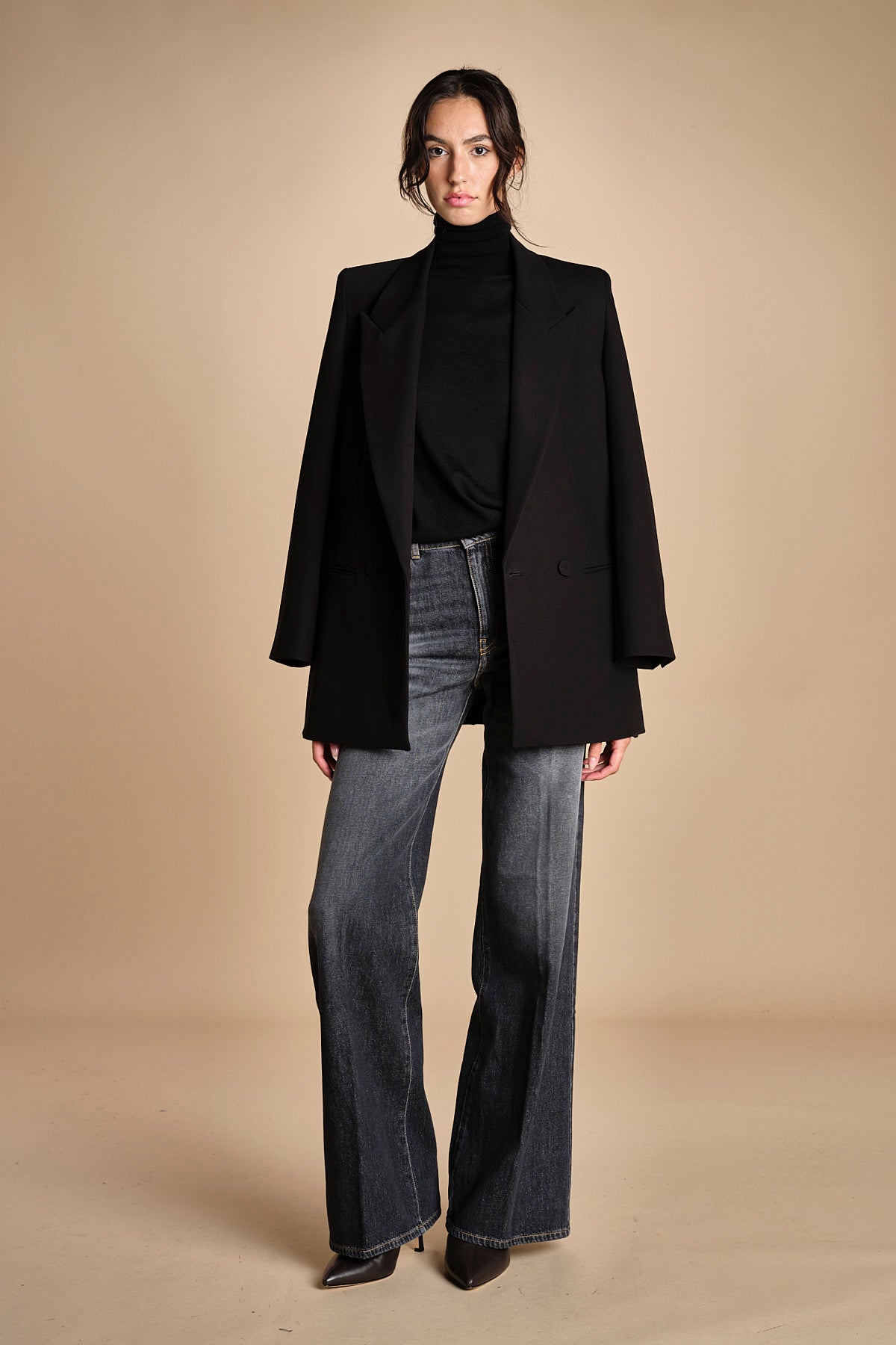 denim lungo diritto CLARA OPENBLACK true avenue 