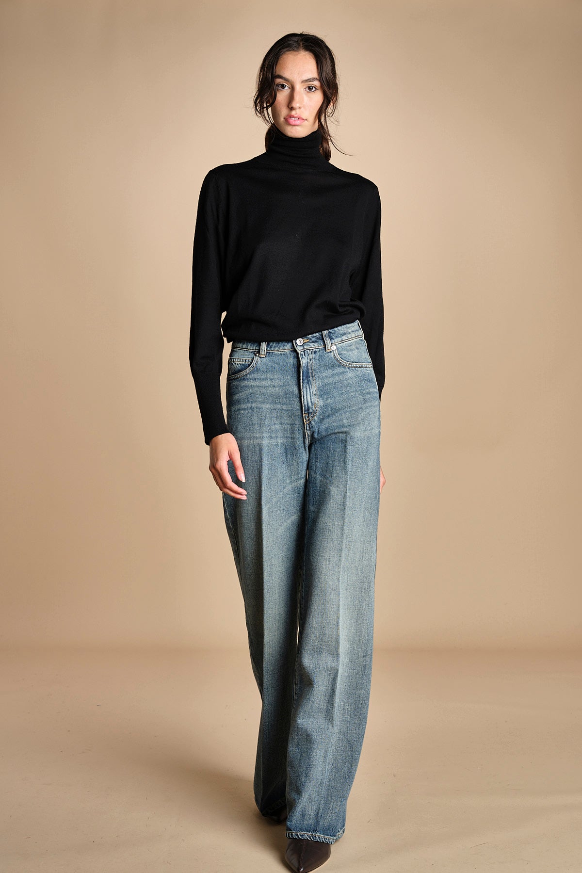 denim lungo diritto CLARA OPENBLU true avenue 