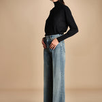 denim lungo diritto CLARA OPENBLU true avenue 