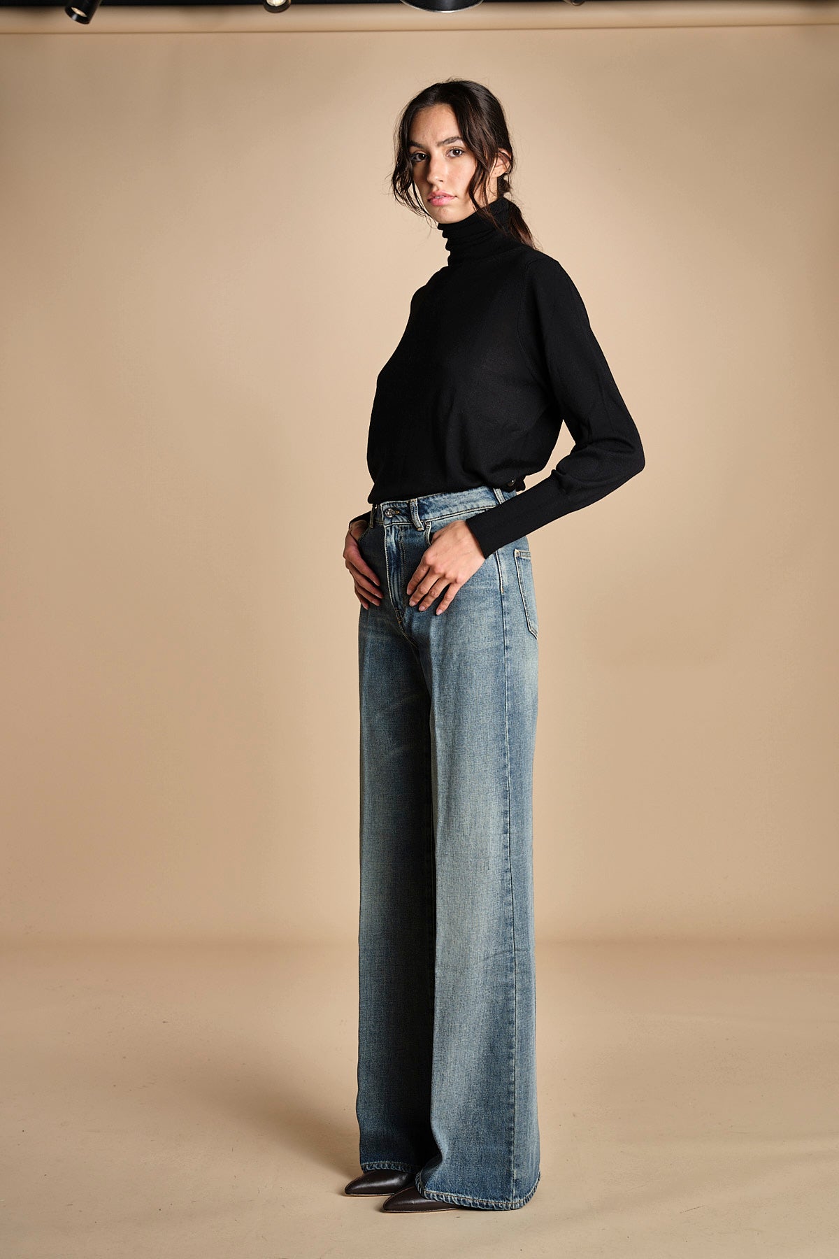 denim lungo diritto CLARA OPENBLU true avenue 