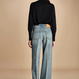 denim lungo diritto CLARA OPENBLU true avenue 